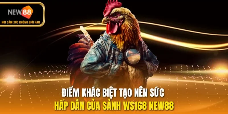 Điểm khác biệt tạo nên sức hấp dẫn của sảnh WS168 NEW88