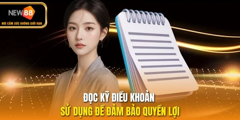Đọc kỹ điều khoản sử dụng để đảm bảo quyền lợi